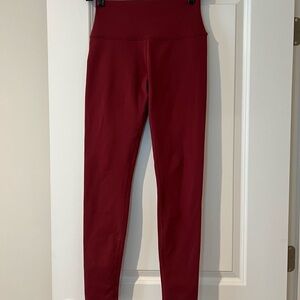 ALO Yoga Burgundy Leggings
